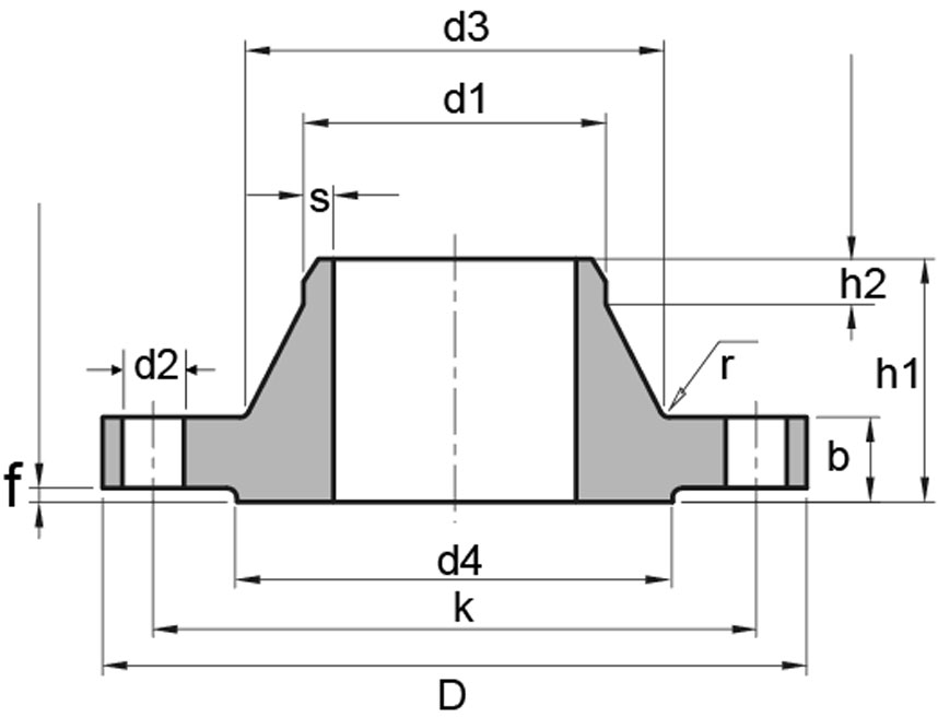 Din 2633 Pn16 Weld Neck Flange Kaysen Steel Industry Coltd 7815